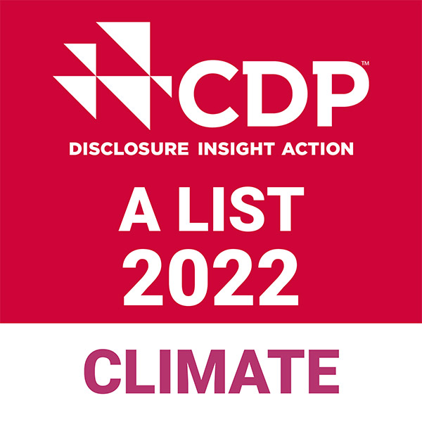 CDP Climate A List Logo 2022
